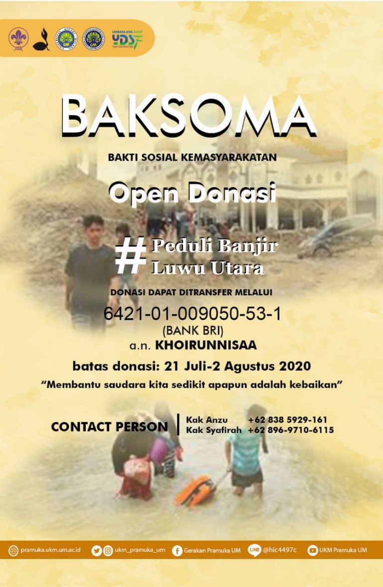 Open Donasi: Bakti Sosial Kemasyarakatan | Universitas Negeri Malang (UM)