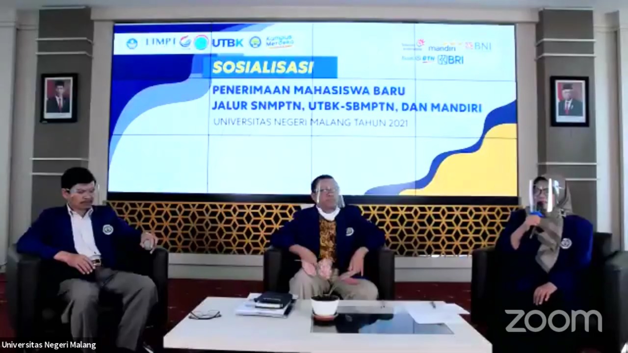 UM Adakan Sosialisasi SNMPTN, UTBK-SBMPTN, Mandiri Tahun 2021