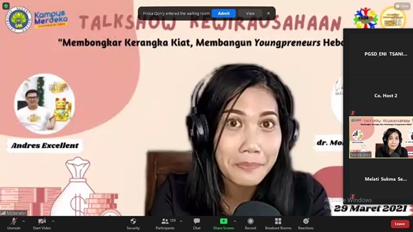 KKM Kampus 3 UM Sukses Gelar Webinar Kewirausahaan