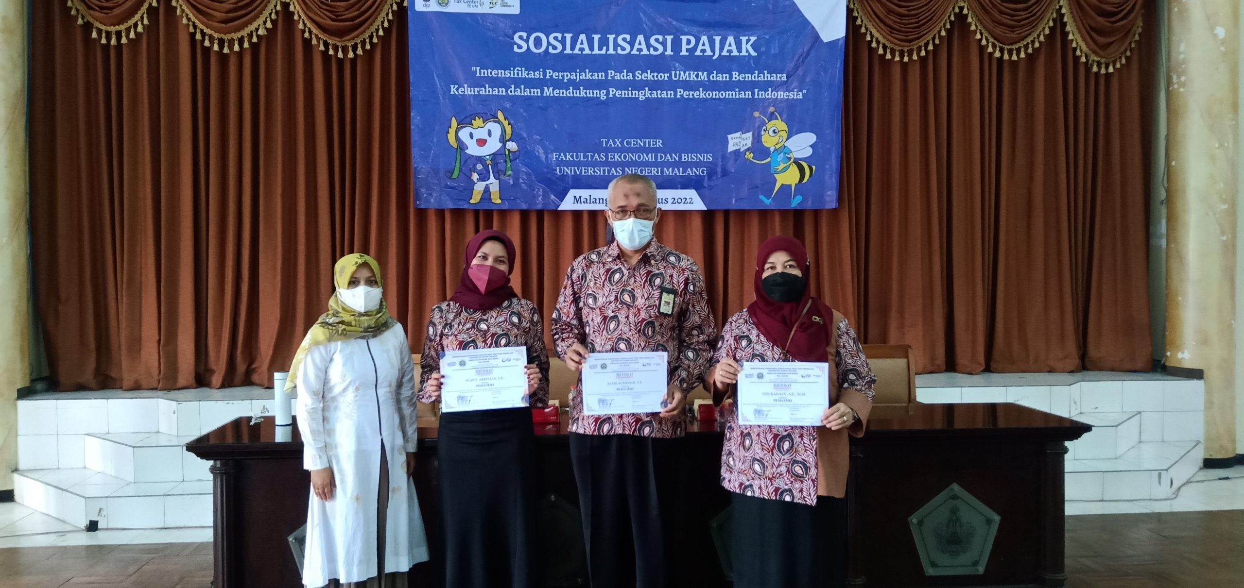 Peduli UMKM dan Bendahara Kelurahan, TC FEB UM Selenggarakan Sosialisasi Pajak