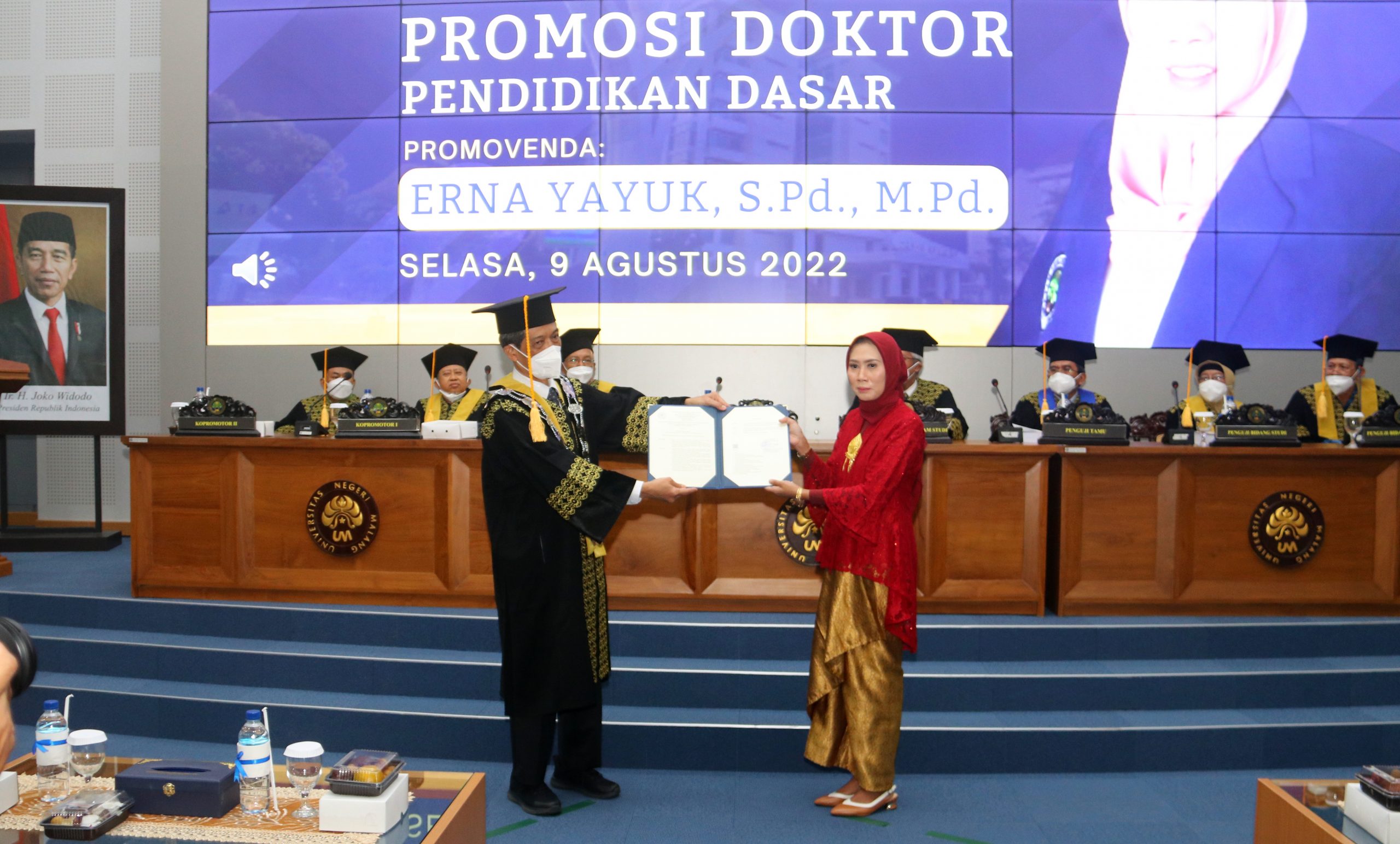Dokumentasi Sidang Terbuka Sekolah Pascasarjana UM, Promosi Doktor Pendidikan Dasar [9-8-2022]