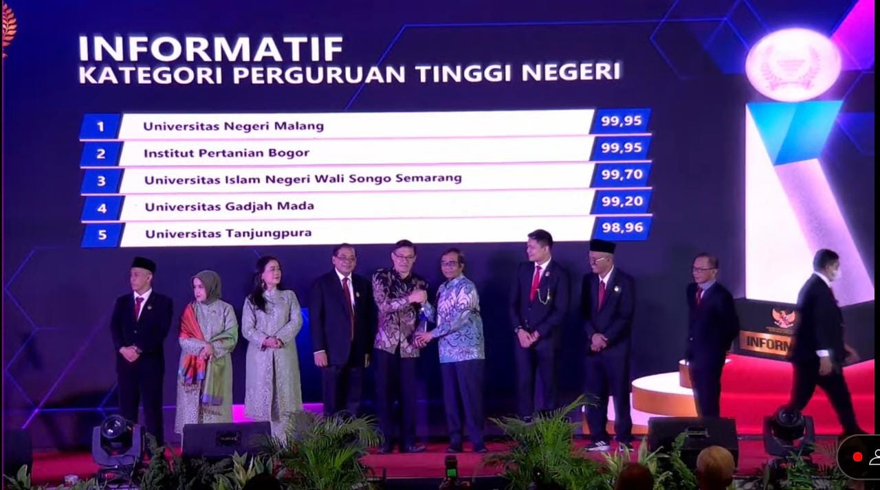 Hattrick, UM Meraih Anugerah Kategori Informatif Terbaik  dalam Emonev KIP 2022