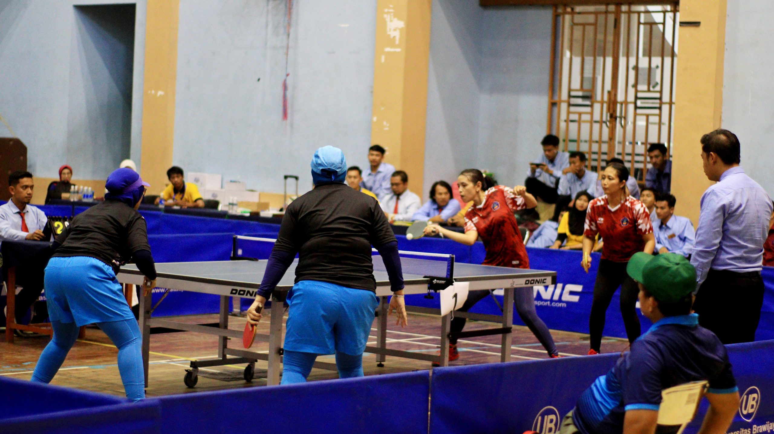Tim Ganda Putri UNDIKSHA Menangkan Pertandingan Cabor Tenis Meja LPTK CUP XXI 2023