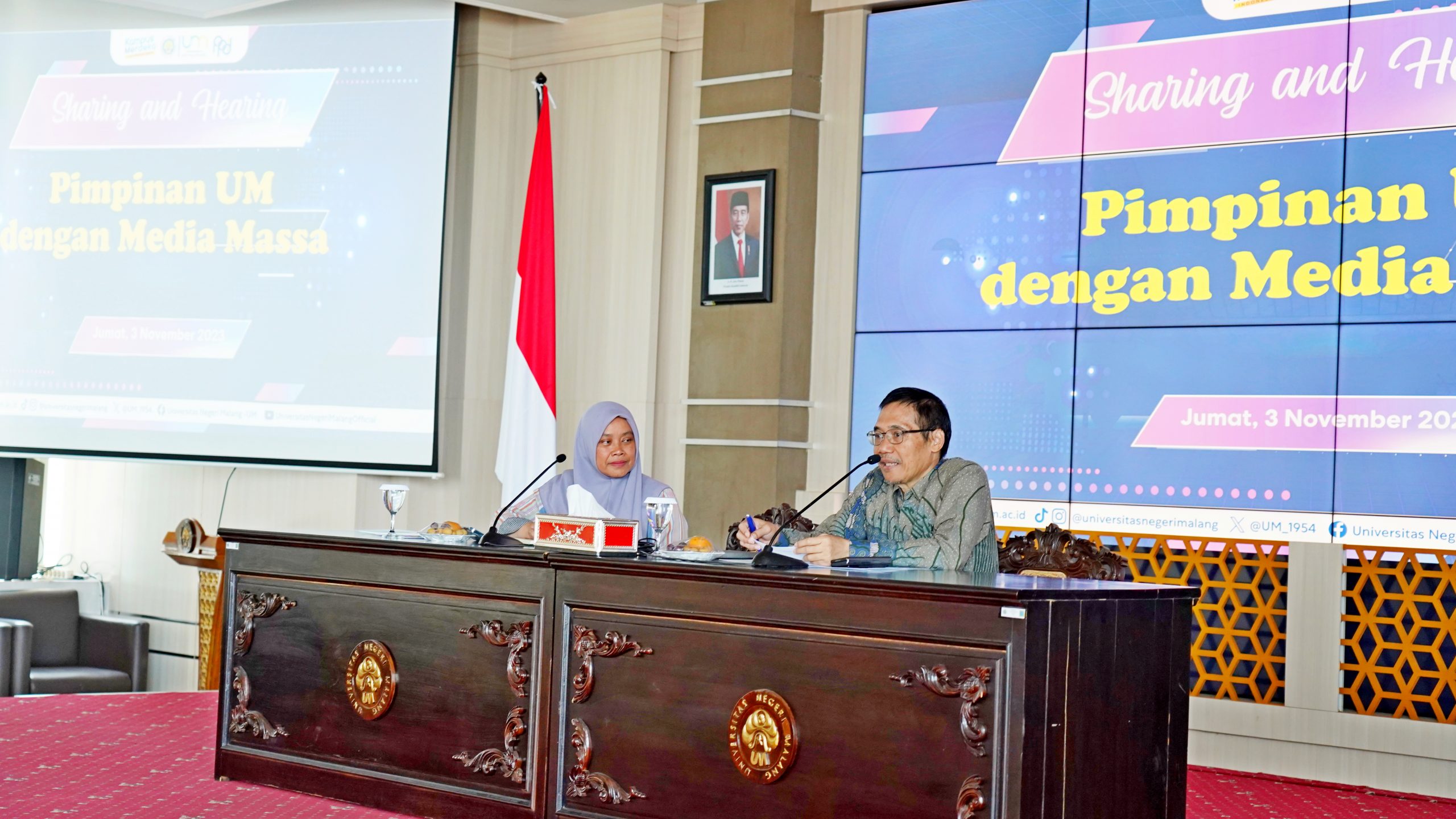 UM Tampung Pendapat dari Media Massa melalui Sesi Sharing and Hearing