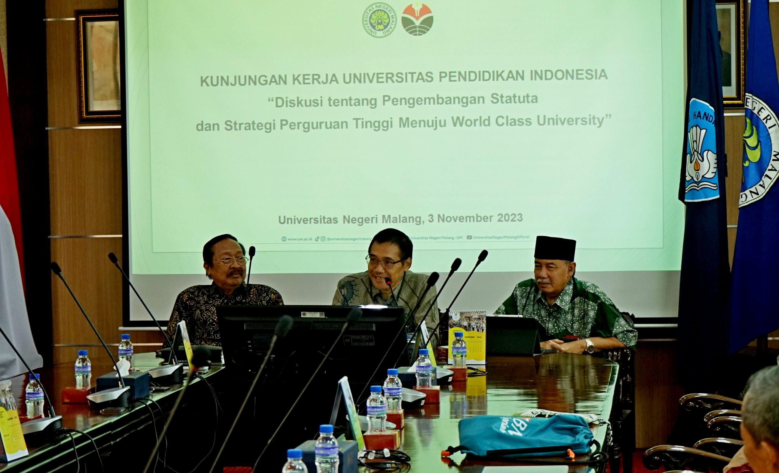 UPI Kunjungi UM, Sharing Bersama Terkait Pengembangan Statuta dan Strategi WCU