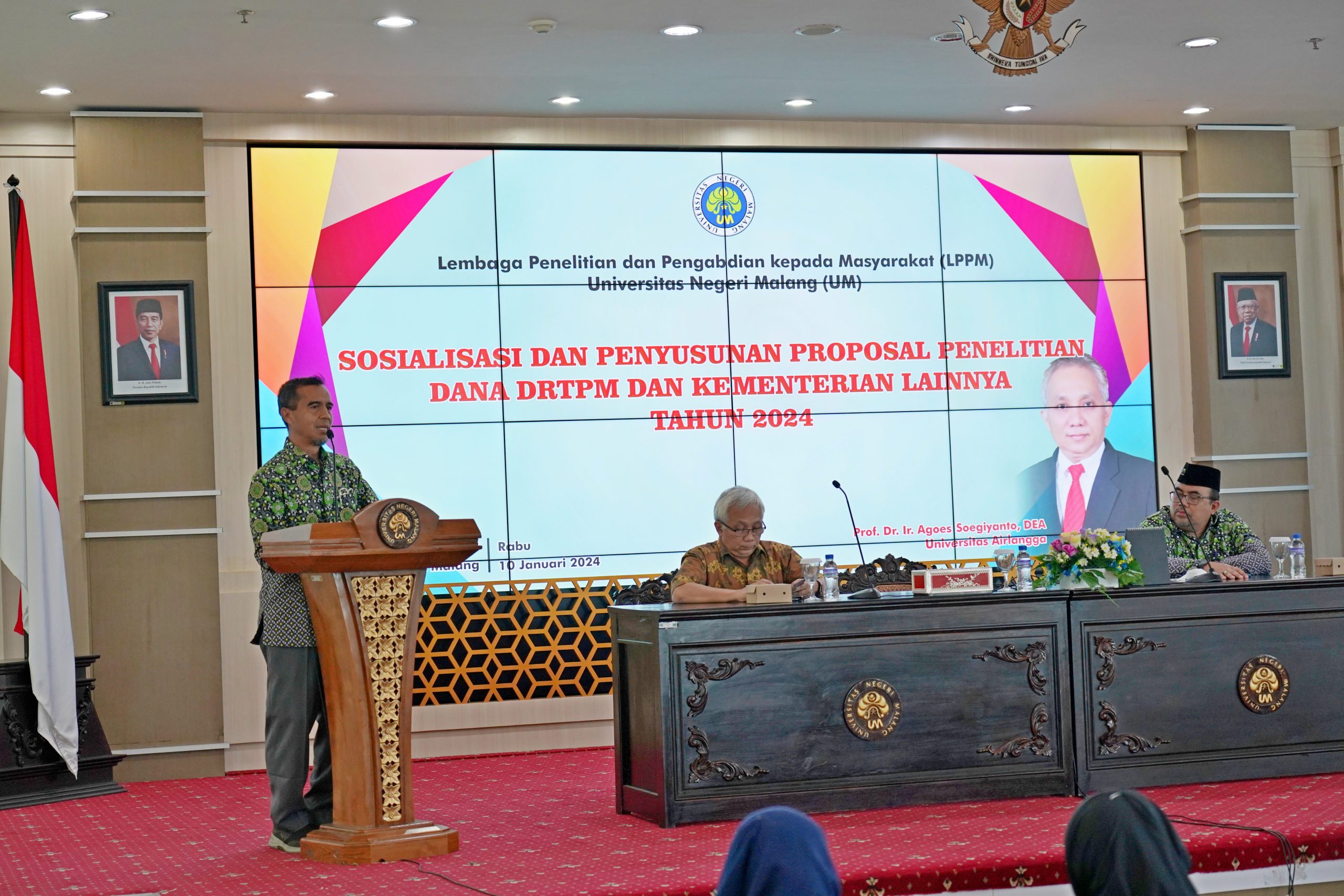 Sosialisasi dan Penyusunan Proposal Penelitian Dana DRTPM dan Kementerian Lainnya Tahun 2024