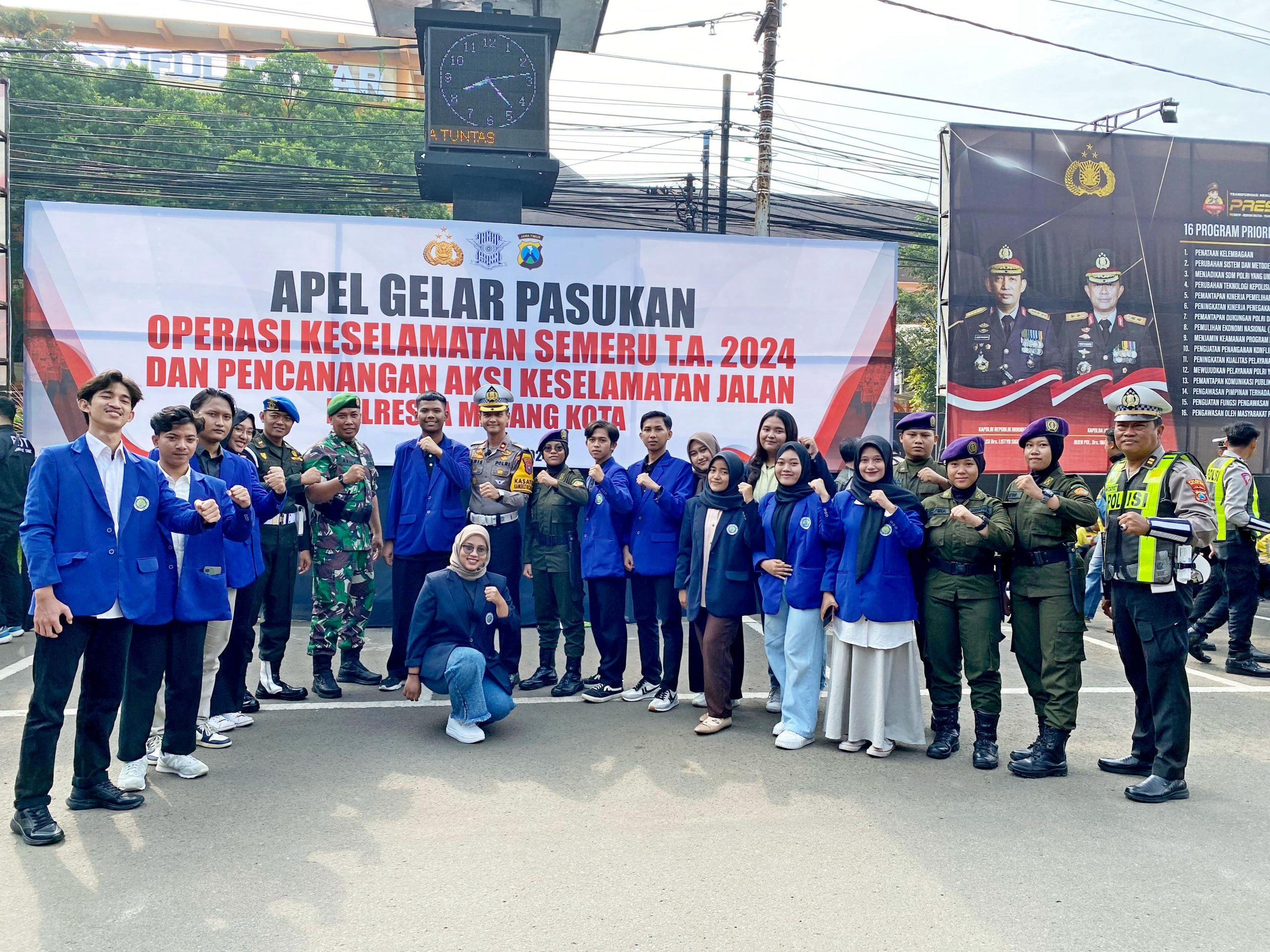 Dukung Penuh Tertib Lalu Lintas, UM Hadiri Gelar Pasukan Operasi Keselamatan Semeru 2024