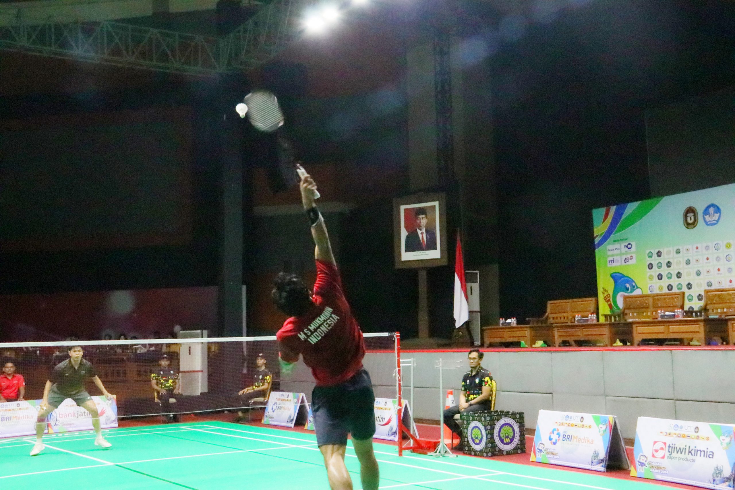 Semangat Para Atlet Indonesia Hadapi Kejuaraan AUG 2024 Cabor Badminton di Graha Cakrawala UM