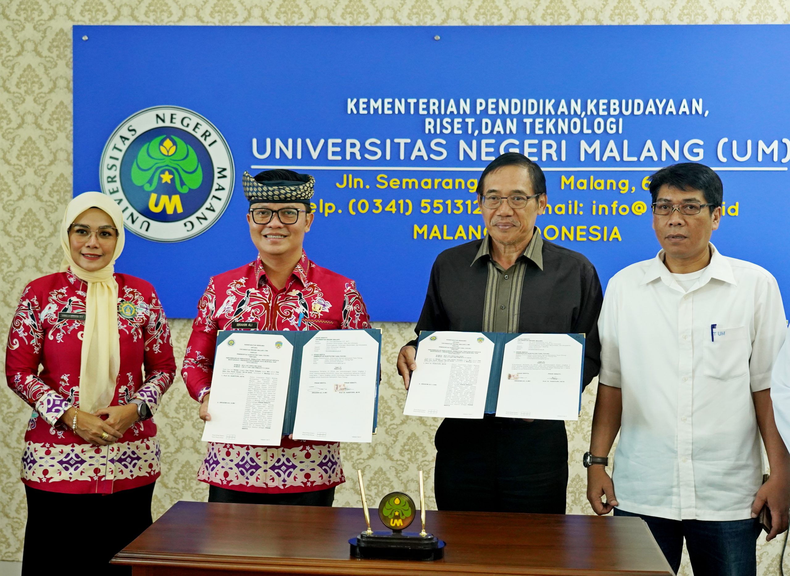 Fokus Tingkatkan Kualitas SDM dan Penyaluran Beasiswa, UM dan Pemkab Tana Tidung Teken Kerjasama