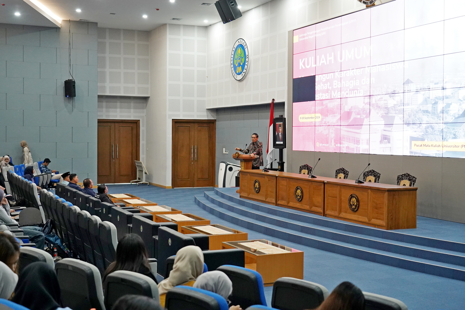 UM Gelar Kuliah Umum MKU untuk Membangun Karakter Mahasiswa Berprestasi Global