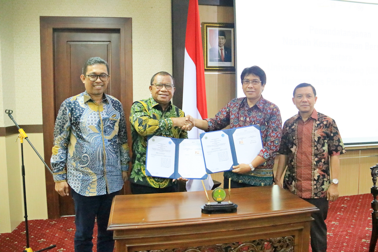 Kolaborasi Peningkatan Pendidikan, UM Bersama UNPATTI Teken MoU