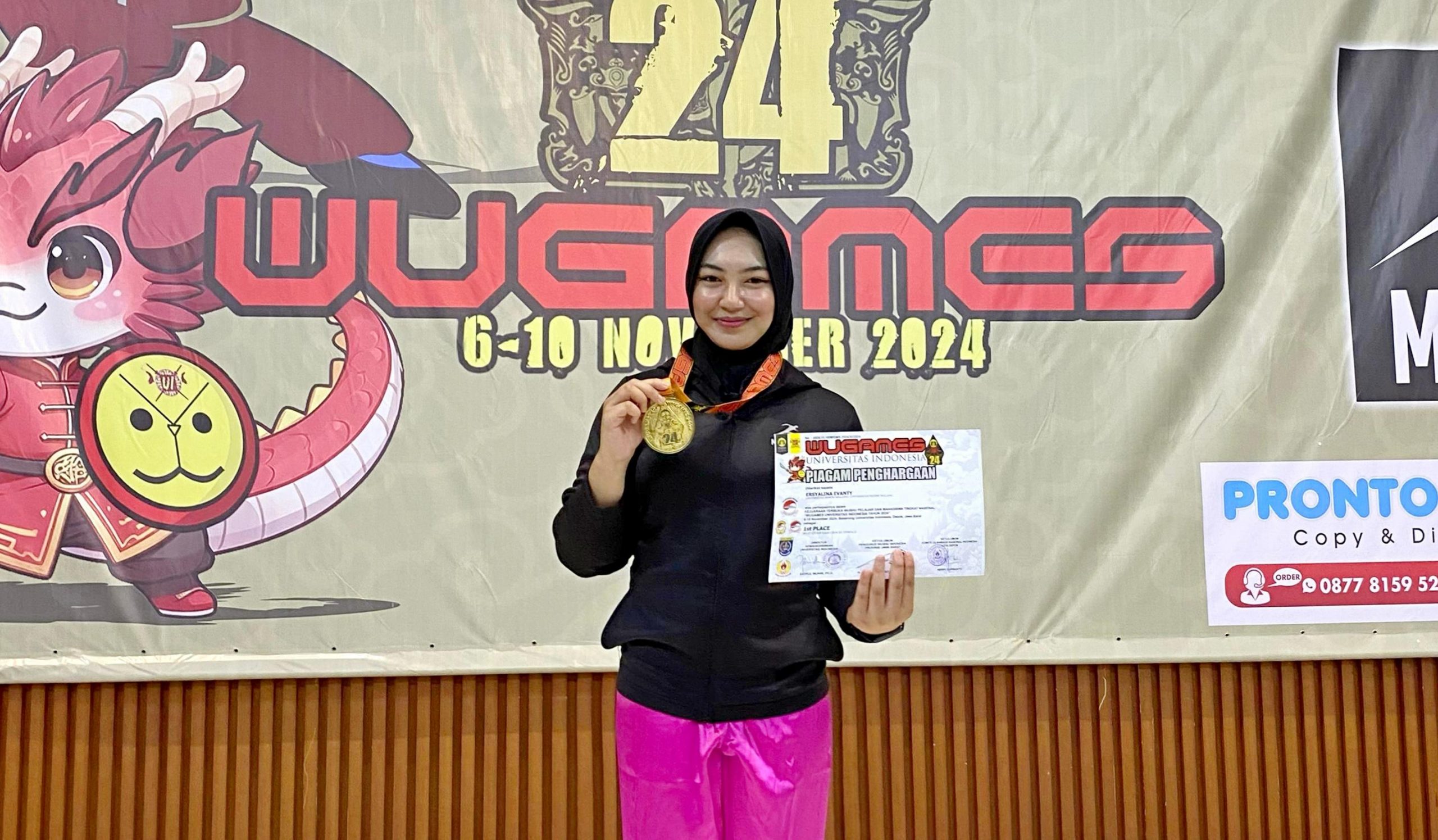 Photo of Ersyalina Evanty Raih Medali Emas di Kejuaraan Wushu Nasional