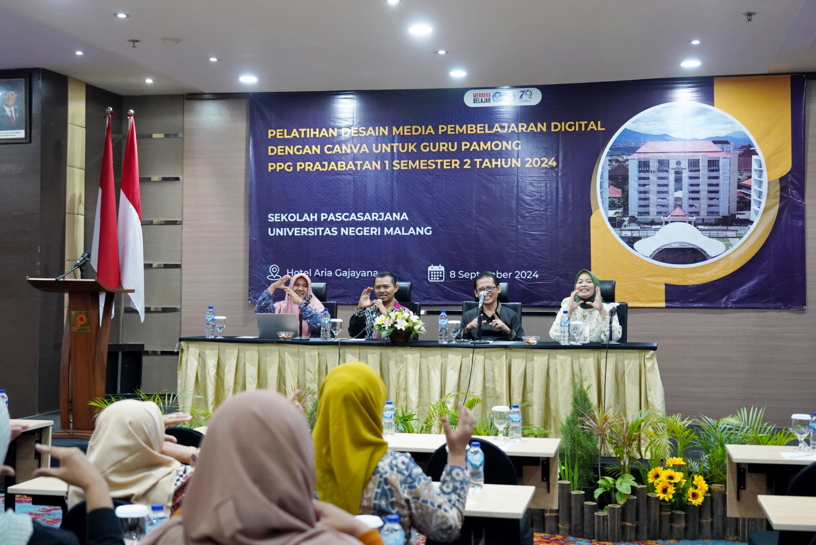 Sekolah Pascasarjana UM Gelar Pelatihan Desain Media Pembelajaran Bagi Guru Pamong PPG