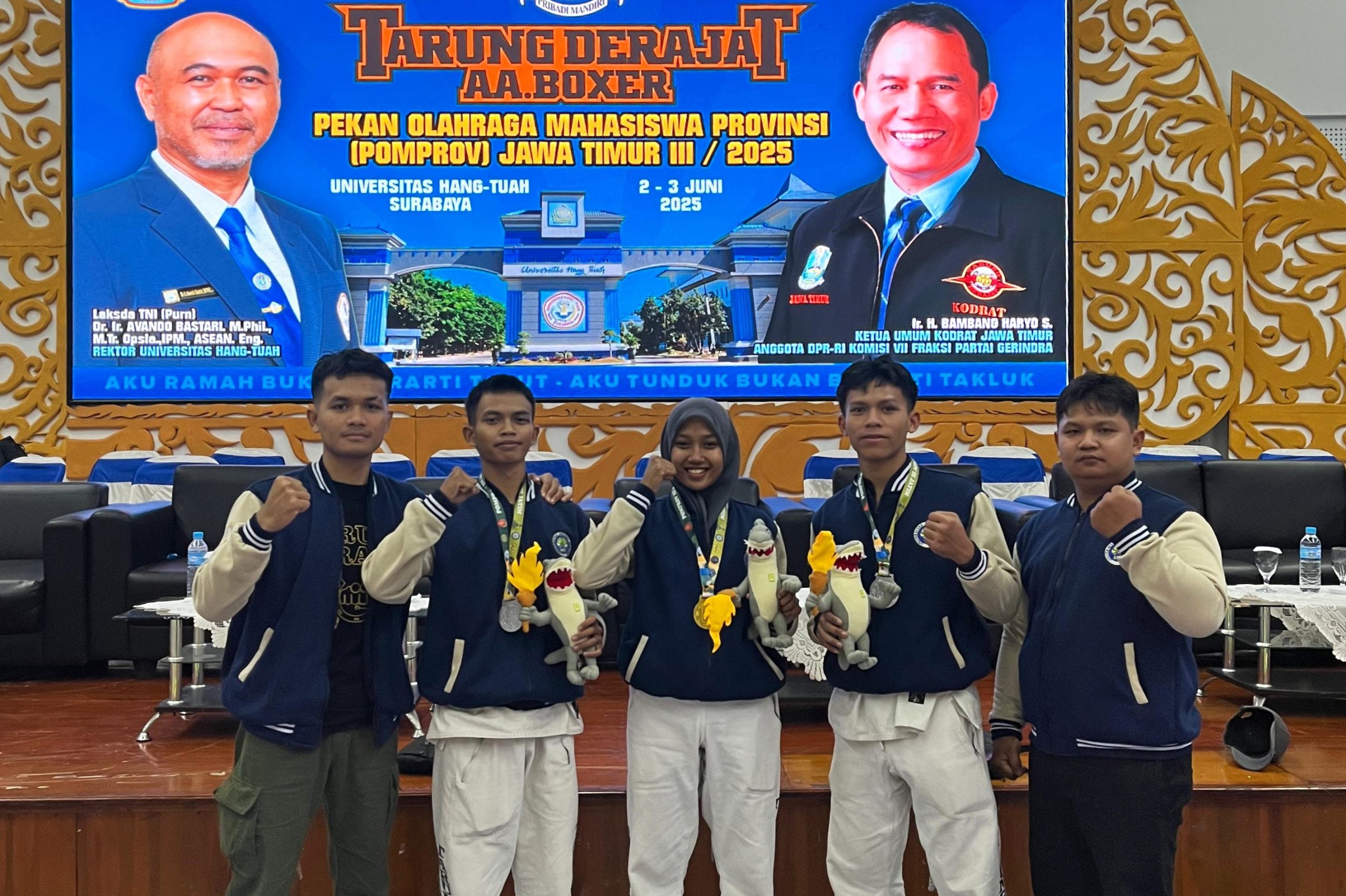 Atlet Tarung Derajat UM Raih Medali Emas dan Perak di POMPROV III Jatim 2025