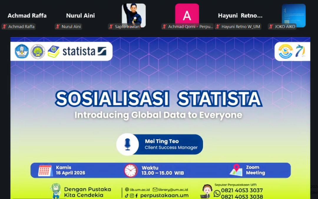 Penguatan Literasi Digital, UM Gelar Sosialisasi Akses Statista