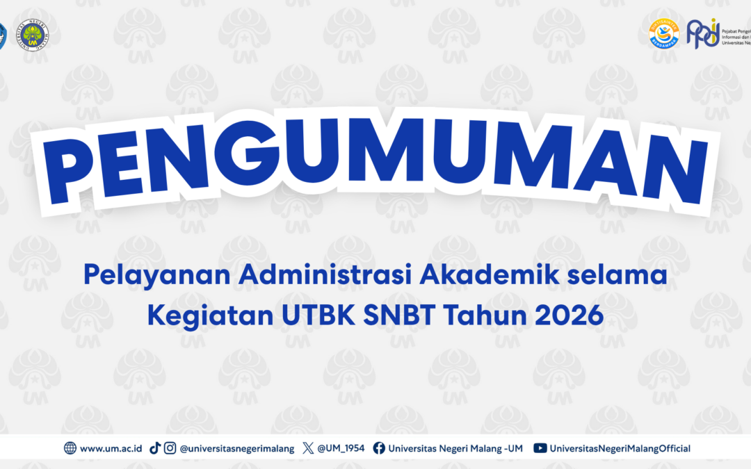 Academic Administrative Services during the 2026 UTBK SNBT Activities