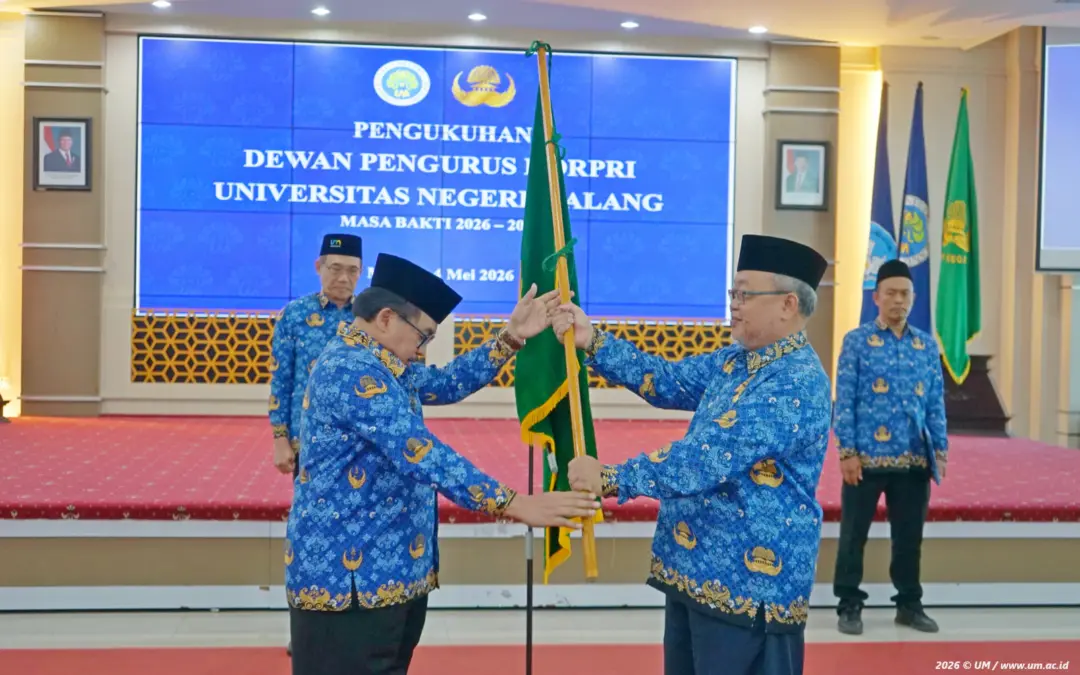 Sebagai Garda Depan Keteladanan Pegawai, UM Kukuhkan Dewan Pengurus Korpri 2026-2031