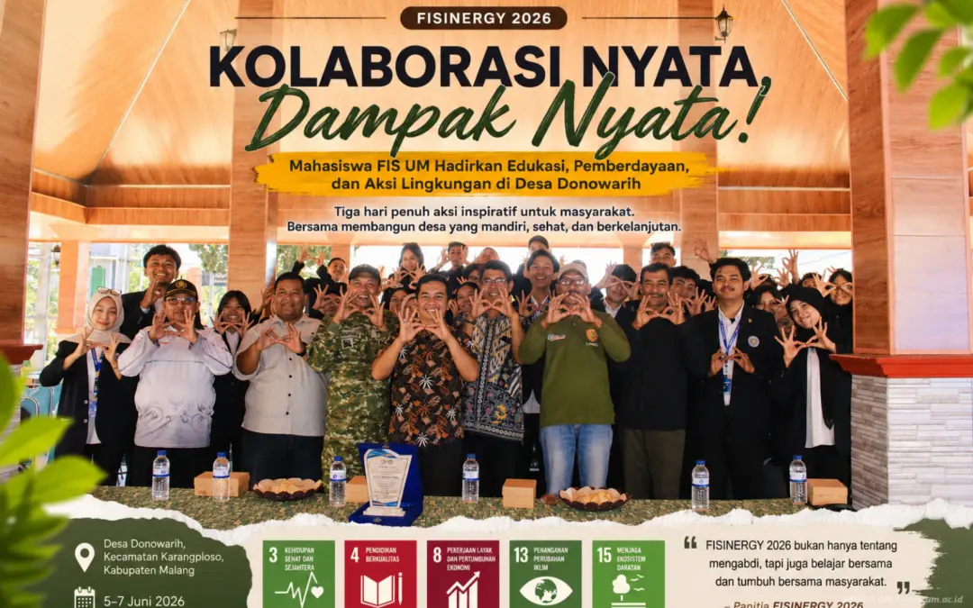 Mahasiswa FIS UM Hadirkan FISINERGY 2026 di Desa Donowarih Malang