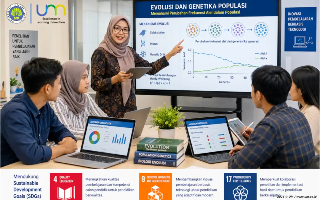 Tingkatkan Kompetensi Calon Guru, UM Kembangkan Pembelajaran Evolusi