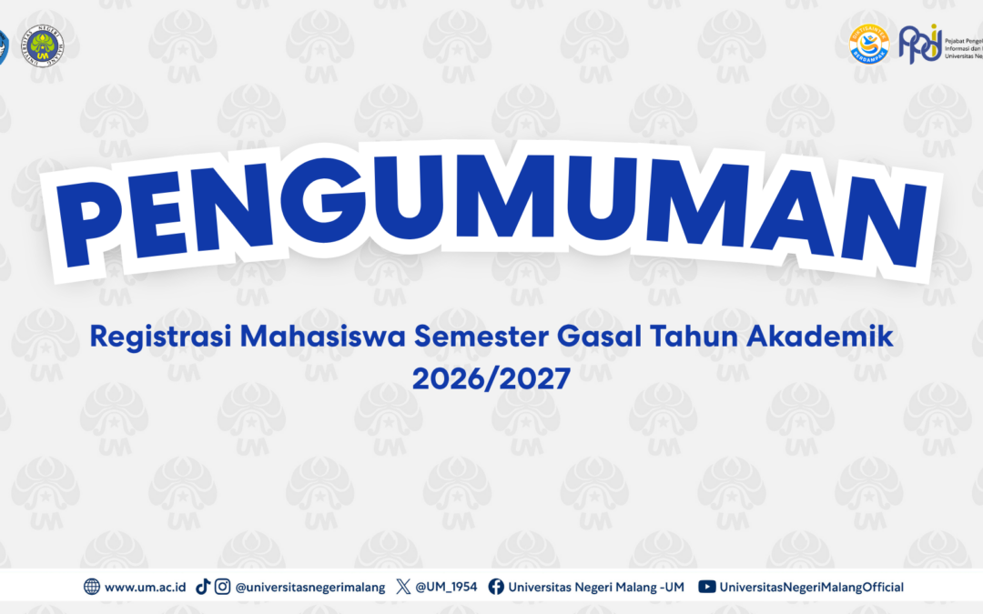 Registrasi Mahasiswa Semester Gasal Tahun Akademik 2026/2027