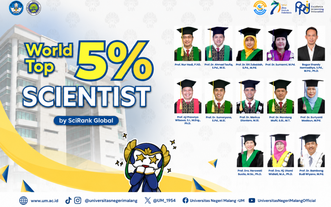 Pertegas Eksistensi Global, 13 Dosen Peneliti UM Tembus Worlds Top 5% Scientists 2026