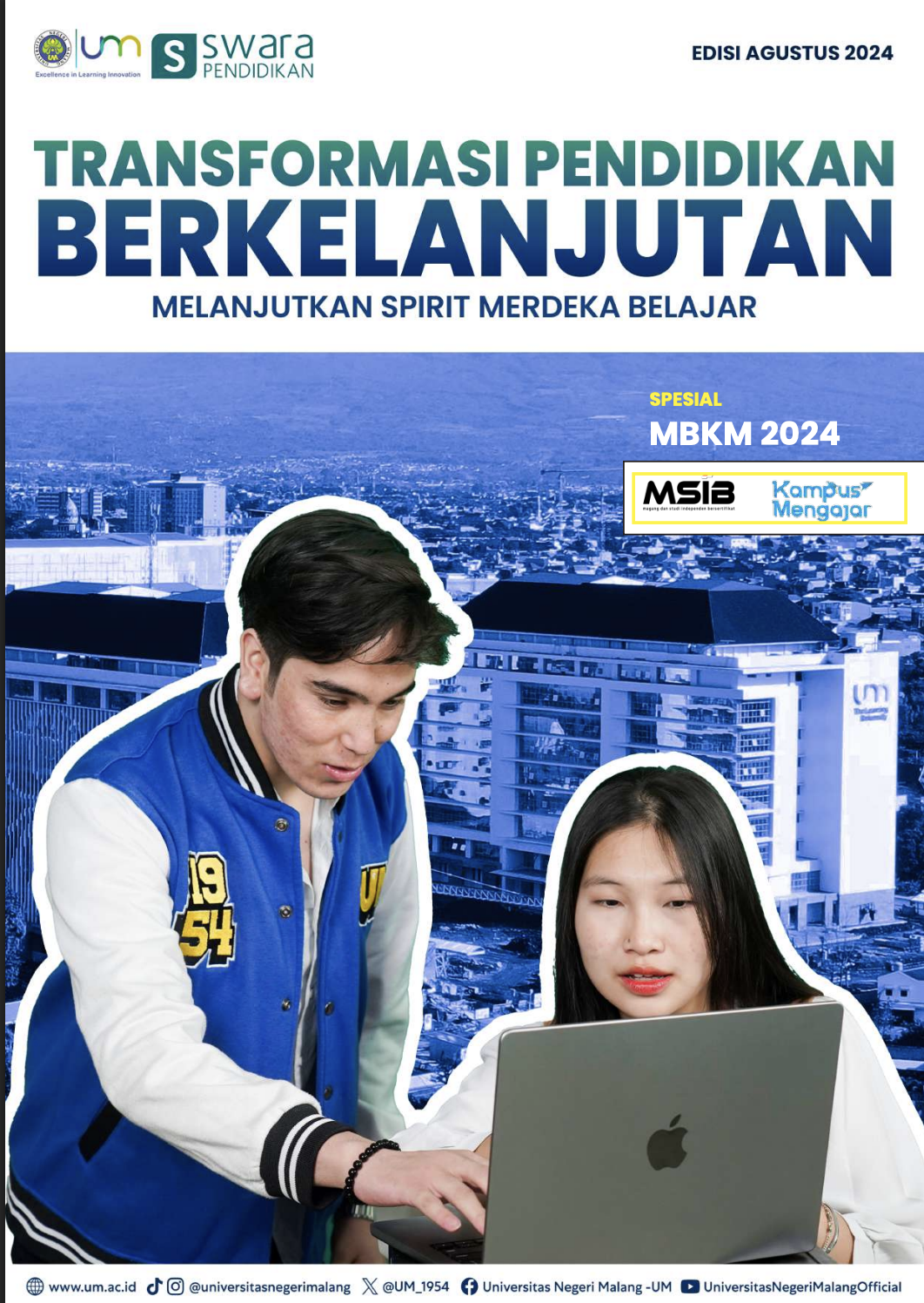 Sampul Majalah Swara Pendidikan edisi Agustus 2024