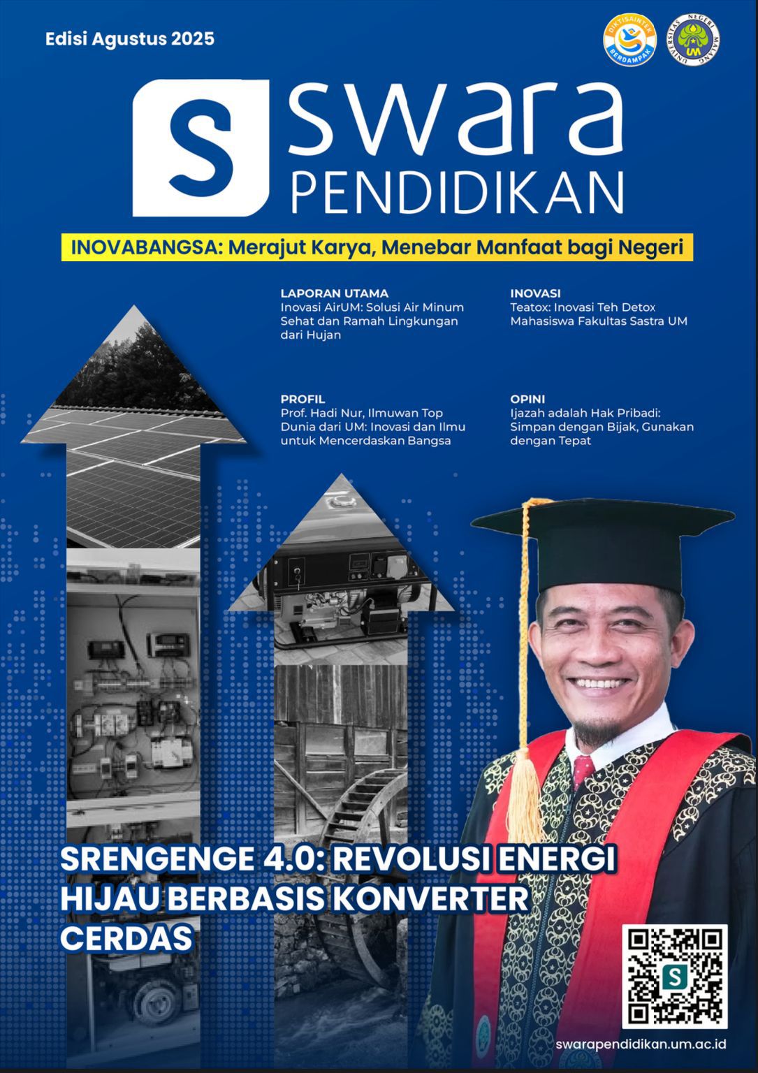 Sampul Majalah Swara Pendidikan edisi Agustus 2025