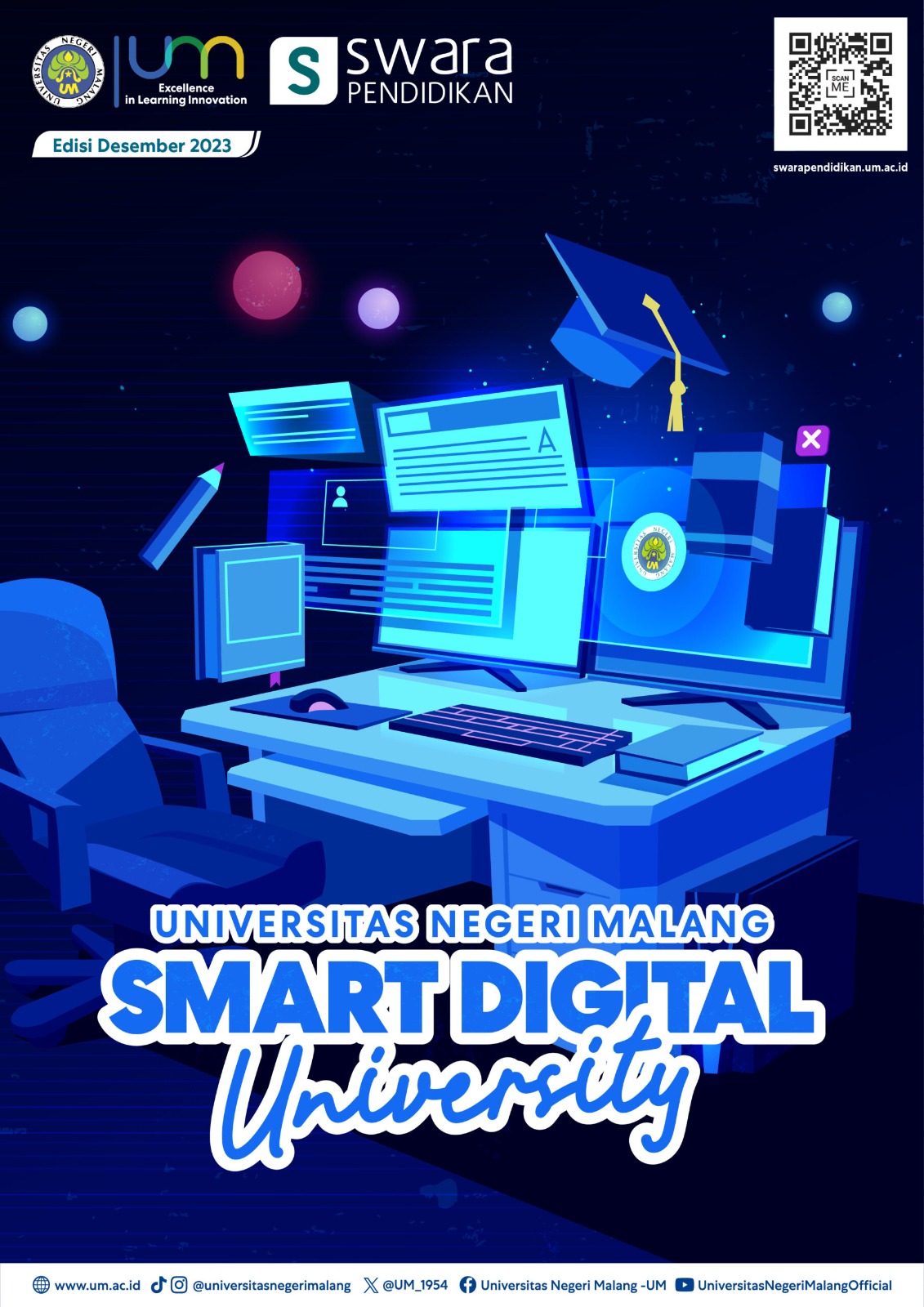Sampul Majalah Swara Pendidikan edisi Desember 2023